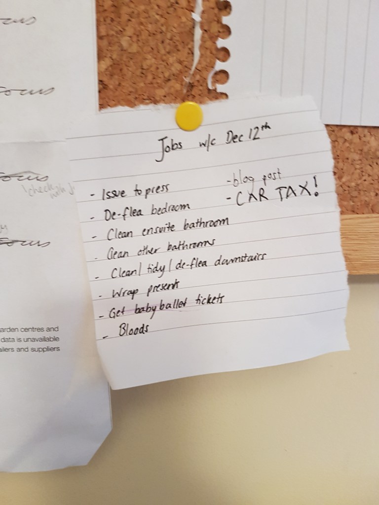 I have, mostly, done all these now... except the bloody car tax